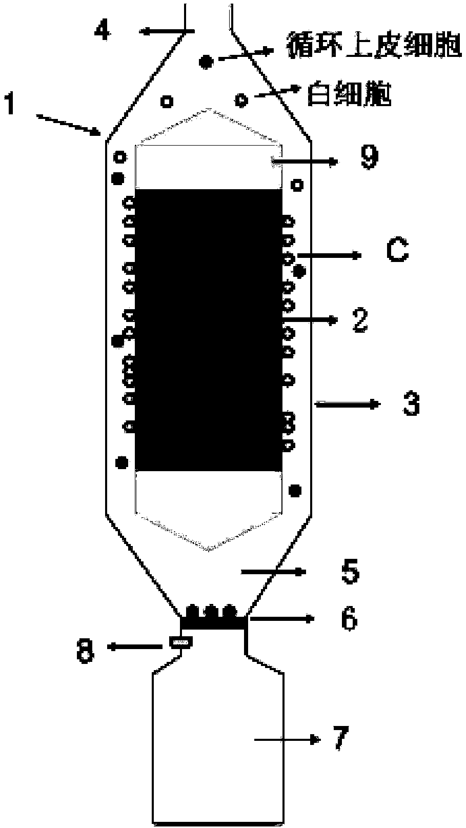 Rare cell enrichment device and method