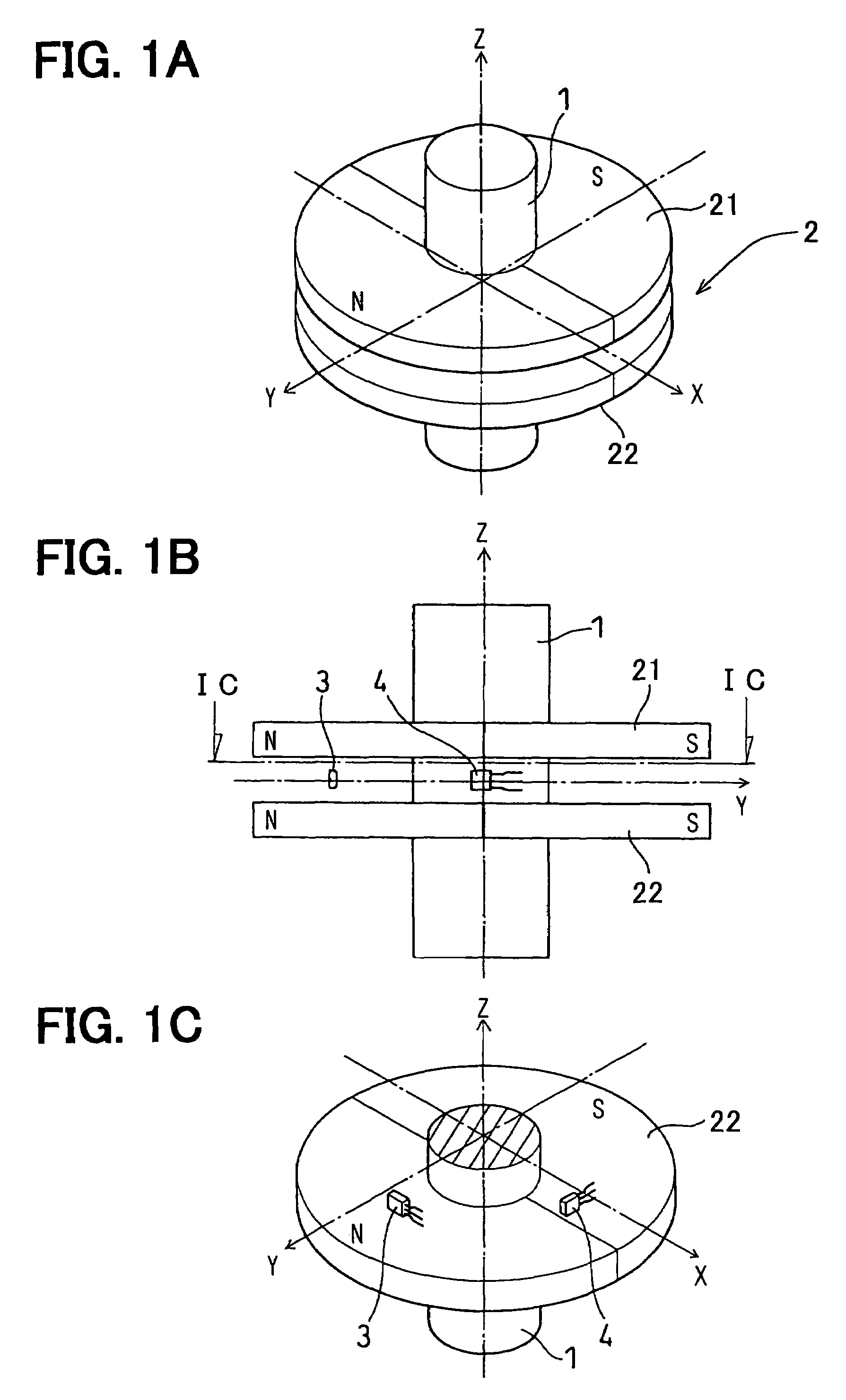 Rotation angle detecting device