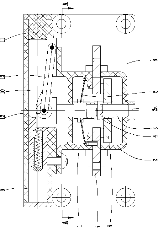 Electric automobile collision power-off switch trigger mechanism