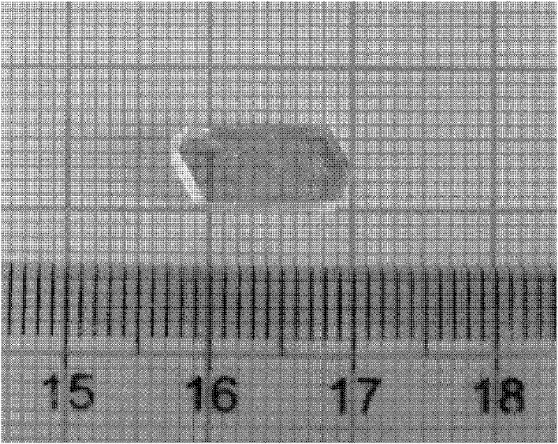 Method for growing large-size vanadium sodium iodate crystal by using hydrothermal method