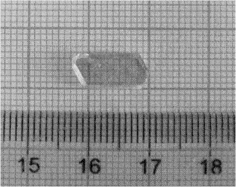 Method for growing large-size vanadium sodium iodate crystal by using hydrothermal method