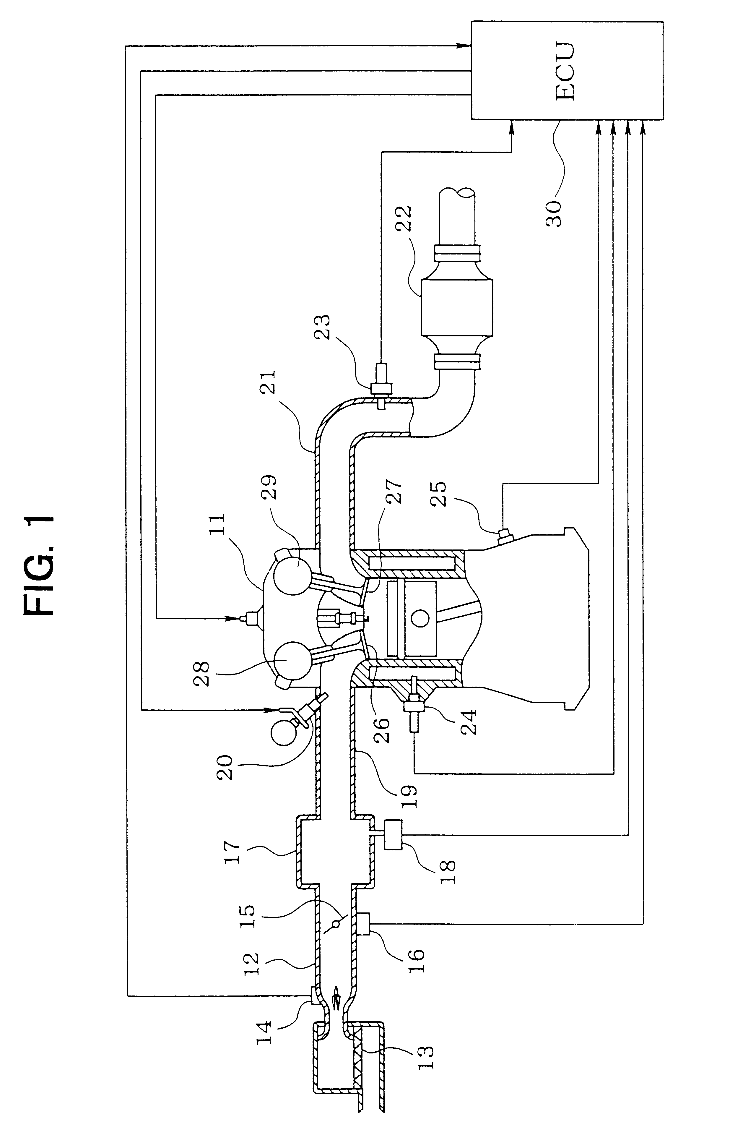 Air amount detector for internal combustion engine