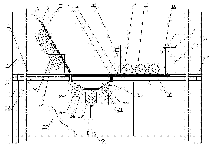 Tape threading machine for paper box handle