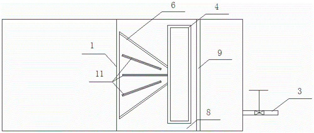 A hydraulic oil tank with oil-water separation