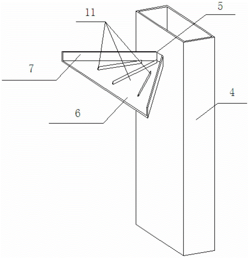 A hydraulic oil tank with oil-water separation