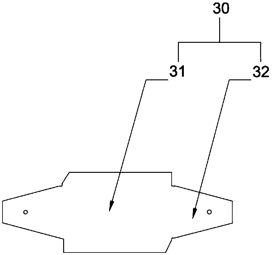 Bridge frame fish-bone structure