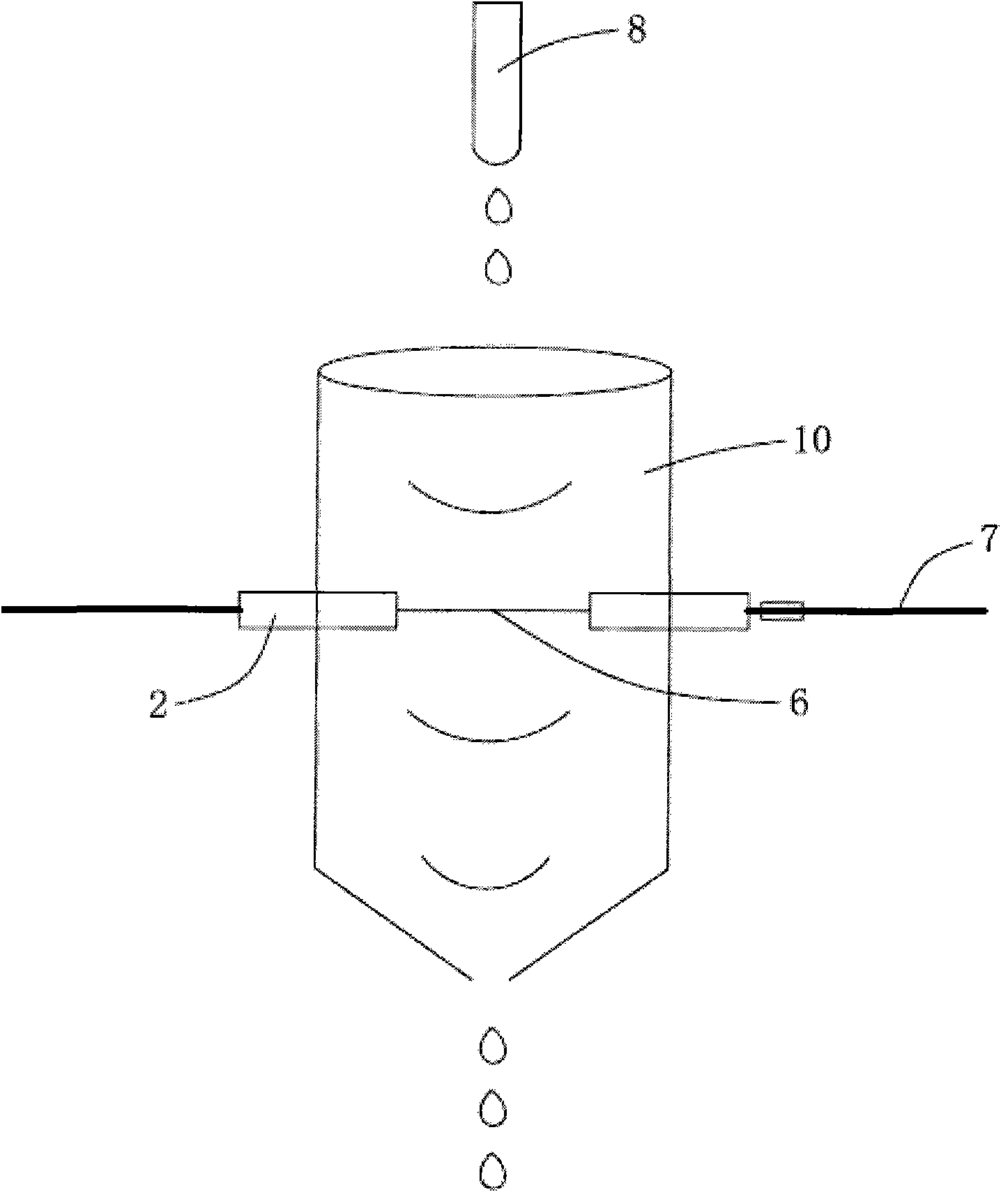 Interface unit containing capillary electrophoresis of hollow-fiber membrane and chemoluminescence combination