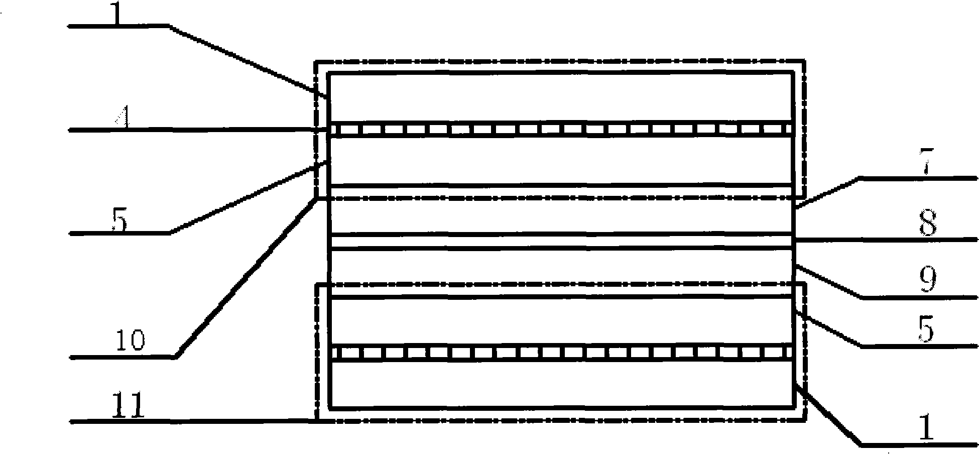 Fractal micro-channel bipolar plate used in proton exchange membrane fuel cell and processing method thereof