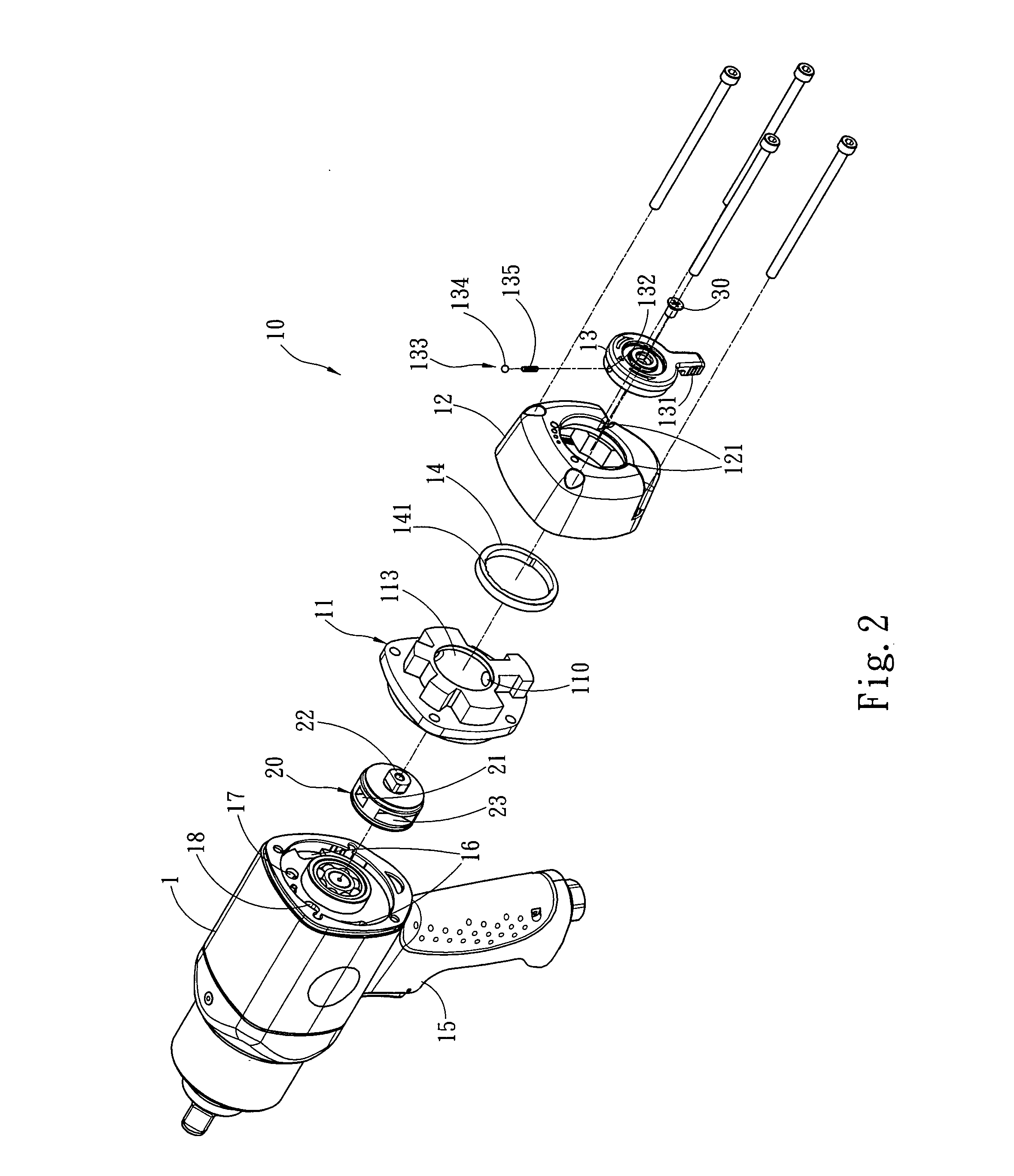 Clockwise or counterclockwise rotation control device of a pneumatic tool