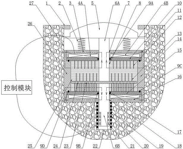 Intelligent magnetorheological speed bump