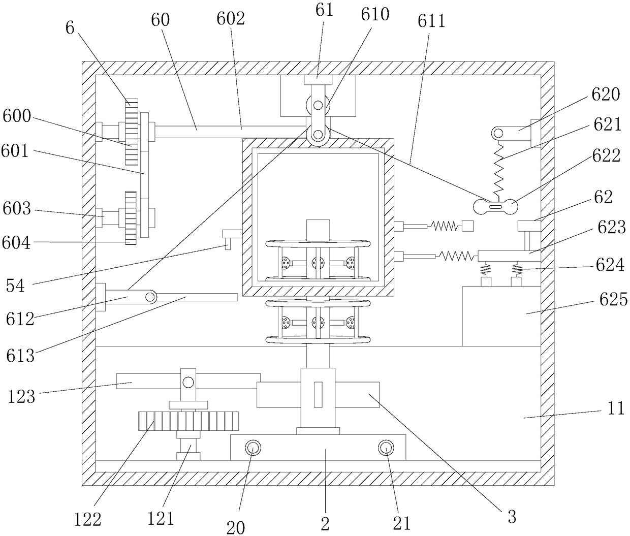 Automatic drying device for bamboo and wood toy processing