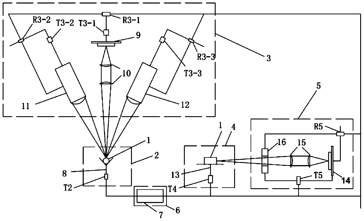 On-line detection device and method for external dimension of fuel pellet