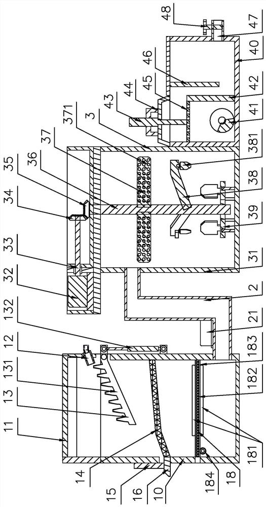 Wastewater treatment device for building construction