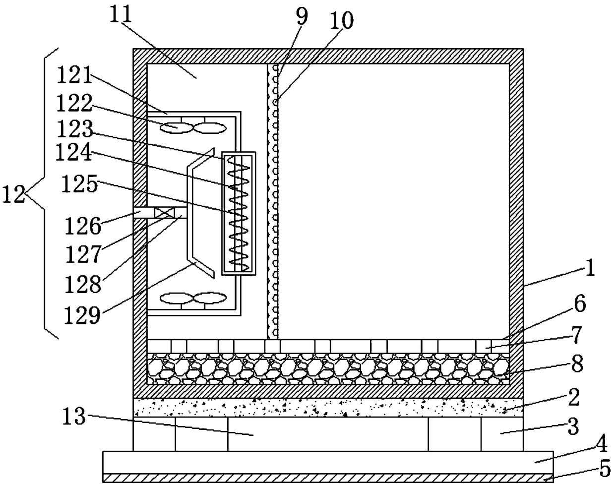 Dampproof packaging box for plastic materials