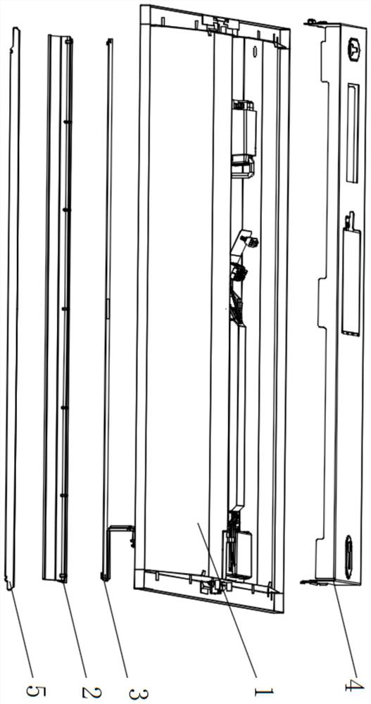 Wing type anti-dazzle panel lamp and manufacturing process