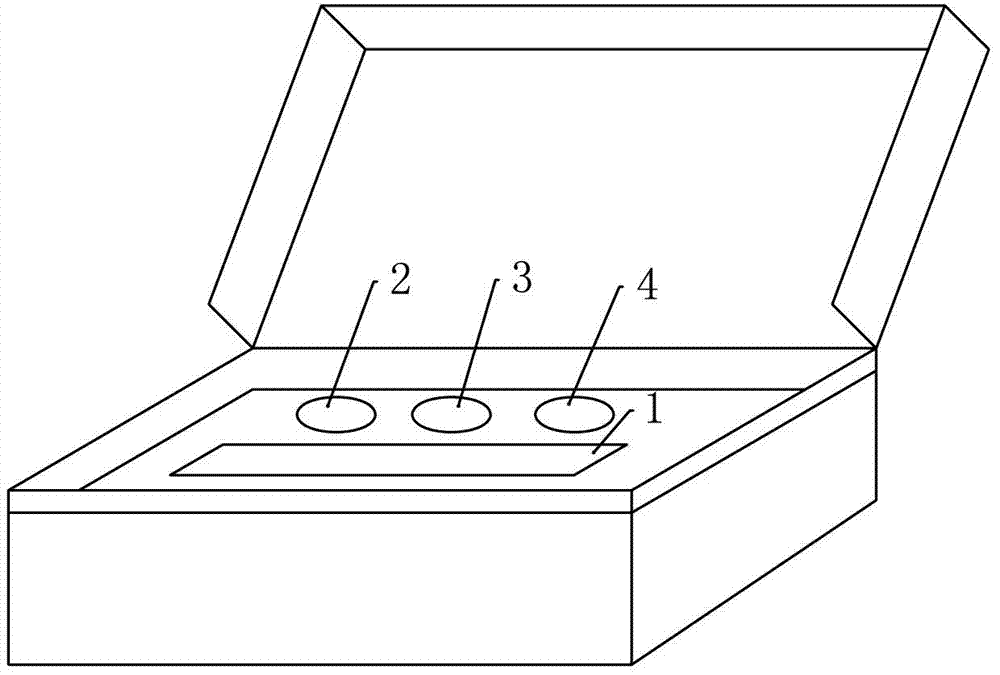 Method for detecting hepatitis A virus antibodies, kit for detection through method and preparation method for kit