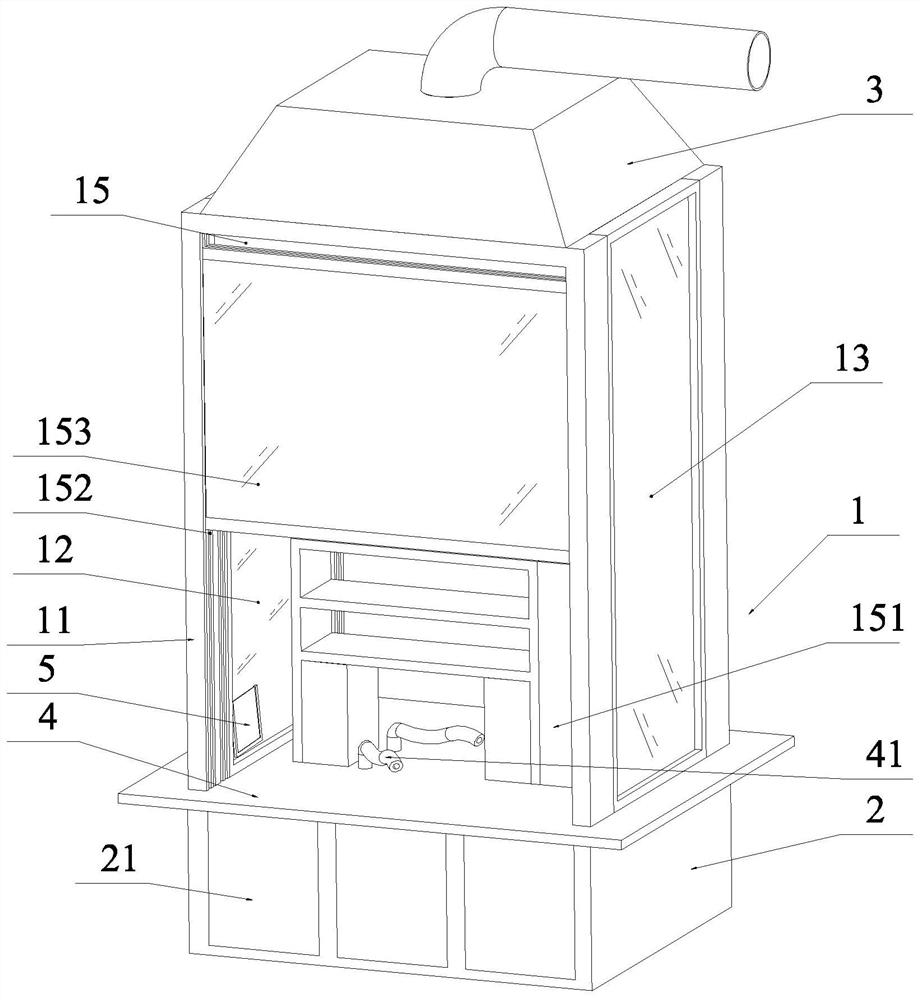 Comprehensive fume hood for laboratory