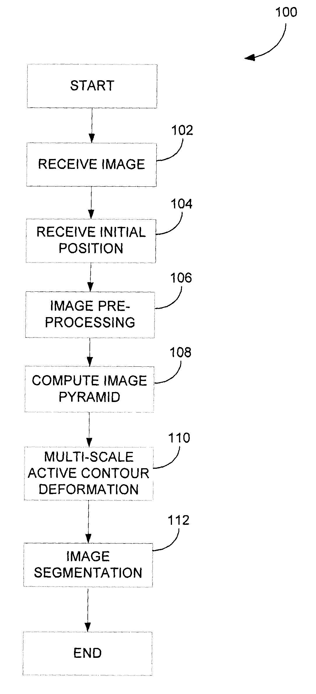 Multi-scale active contour segmentation