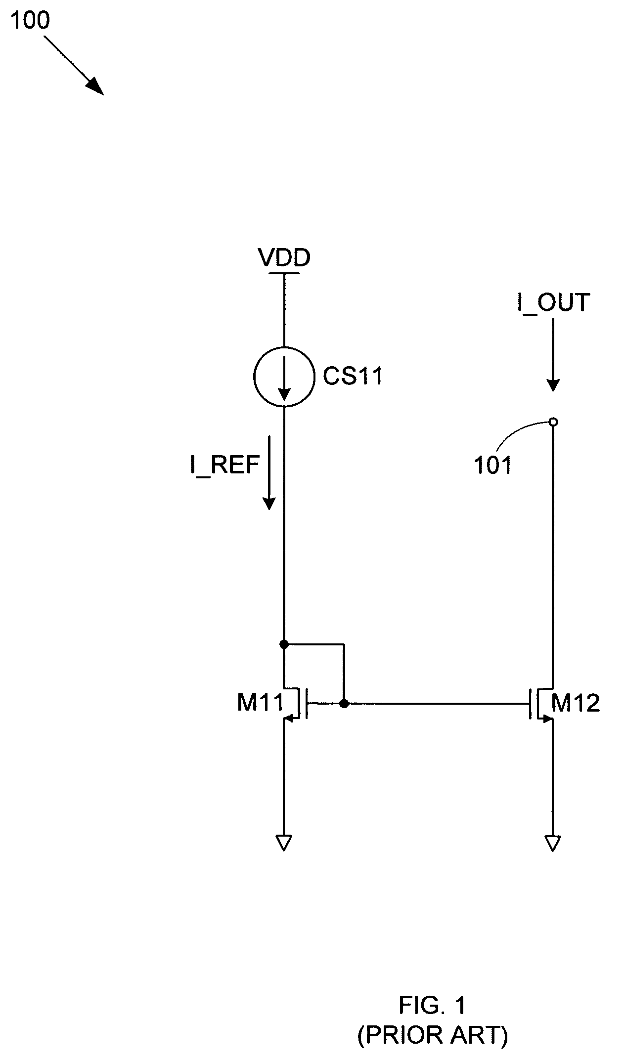 Wide swing, low power current mirror with high output impedance