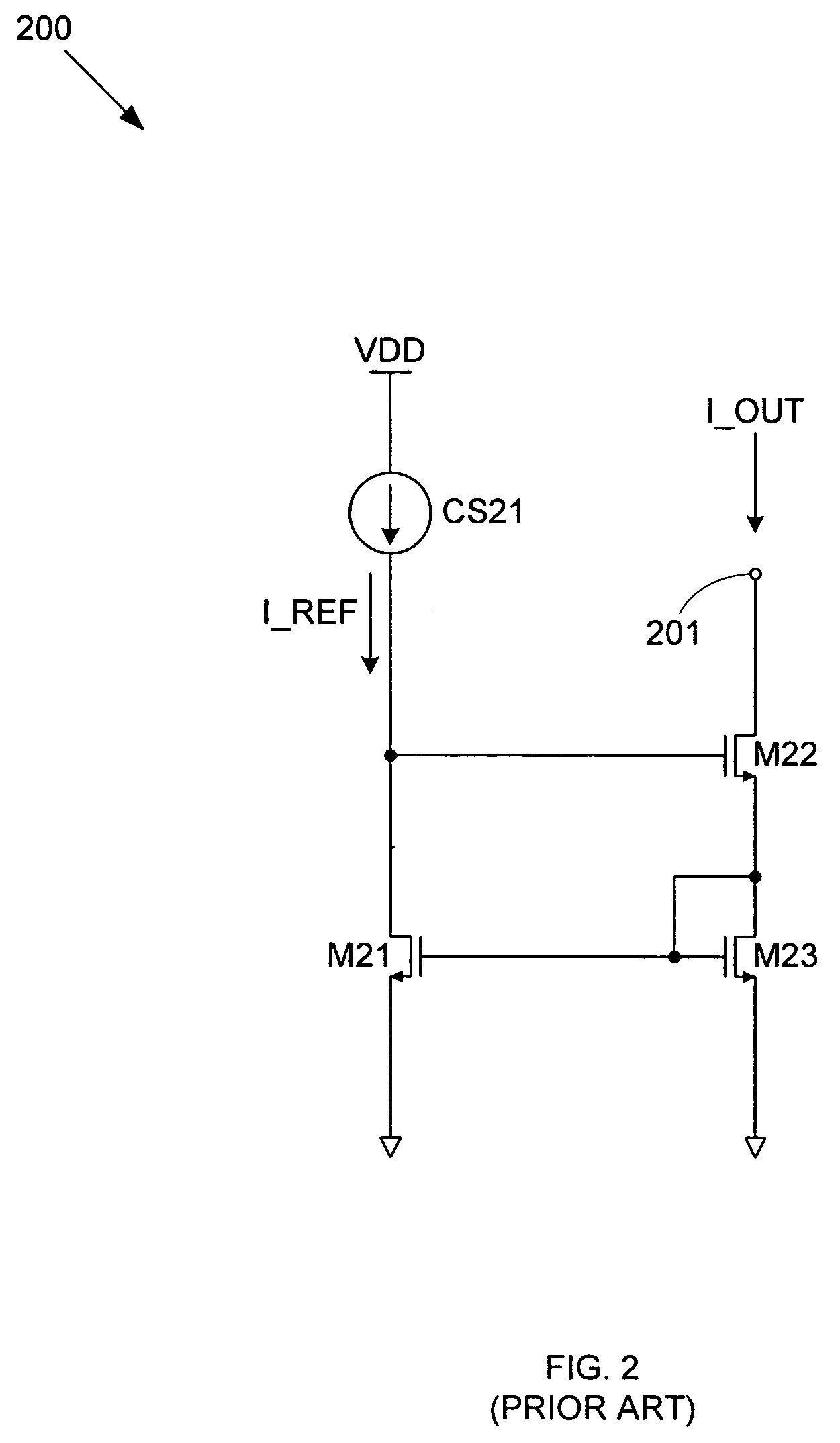 Wide swing, low power current mirror with high output impedance