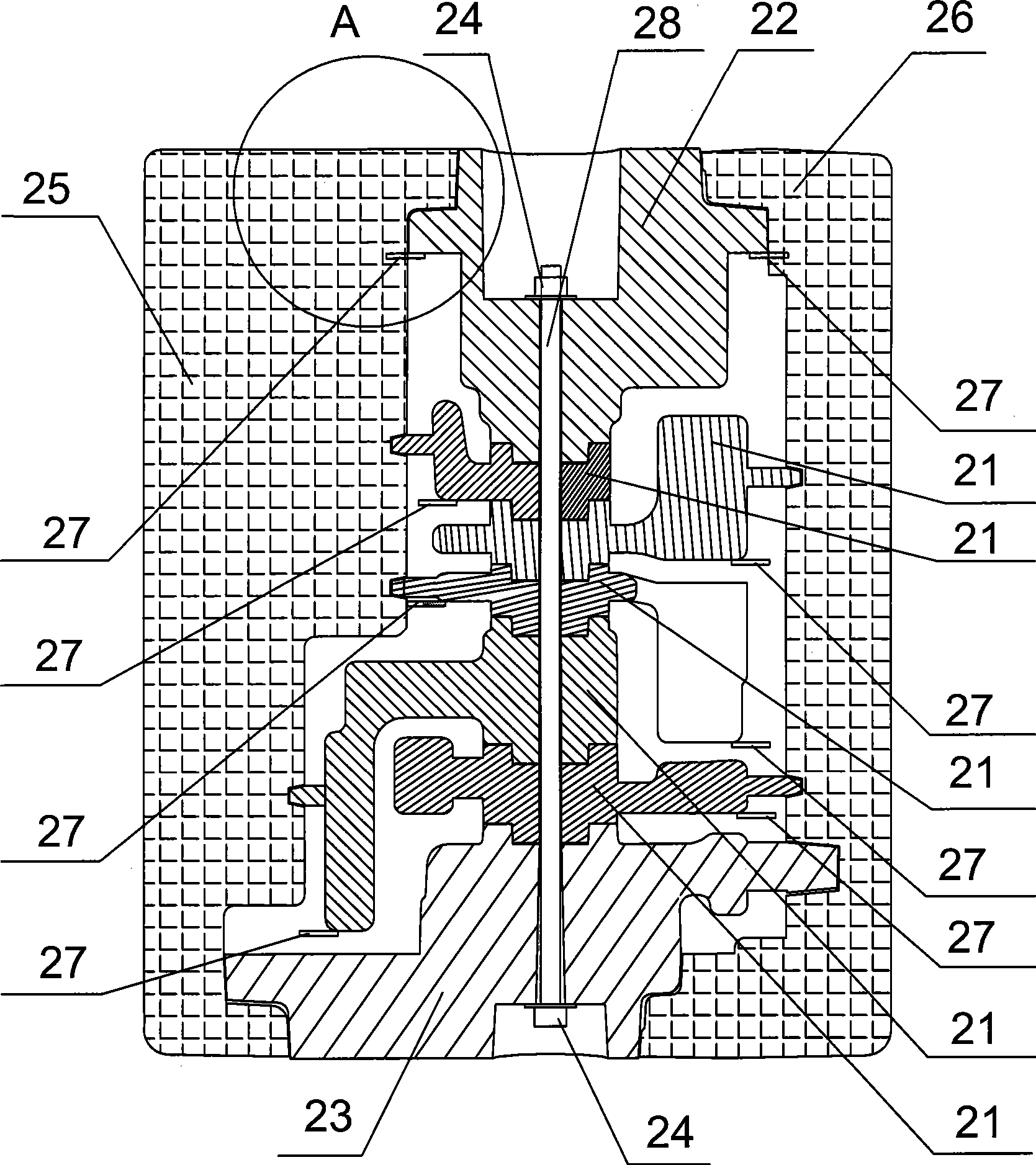 Core assembly and core assembling technique thereof