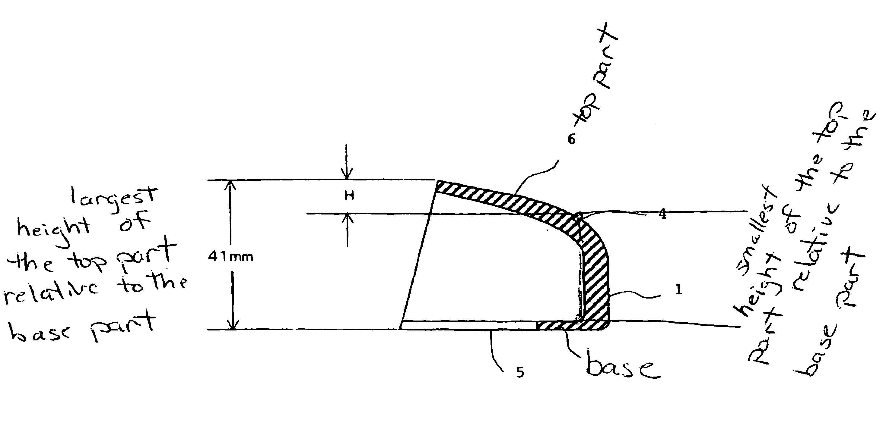 Resin safety shoe toe cap