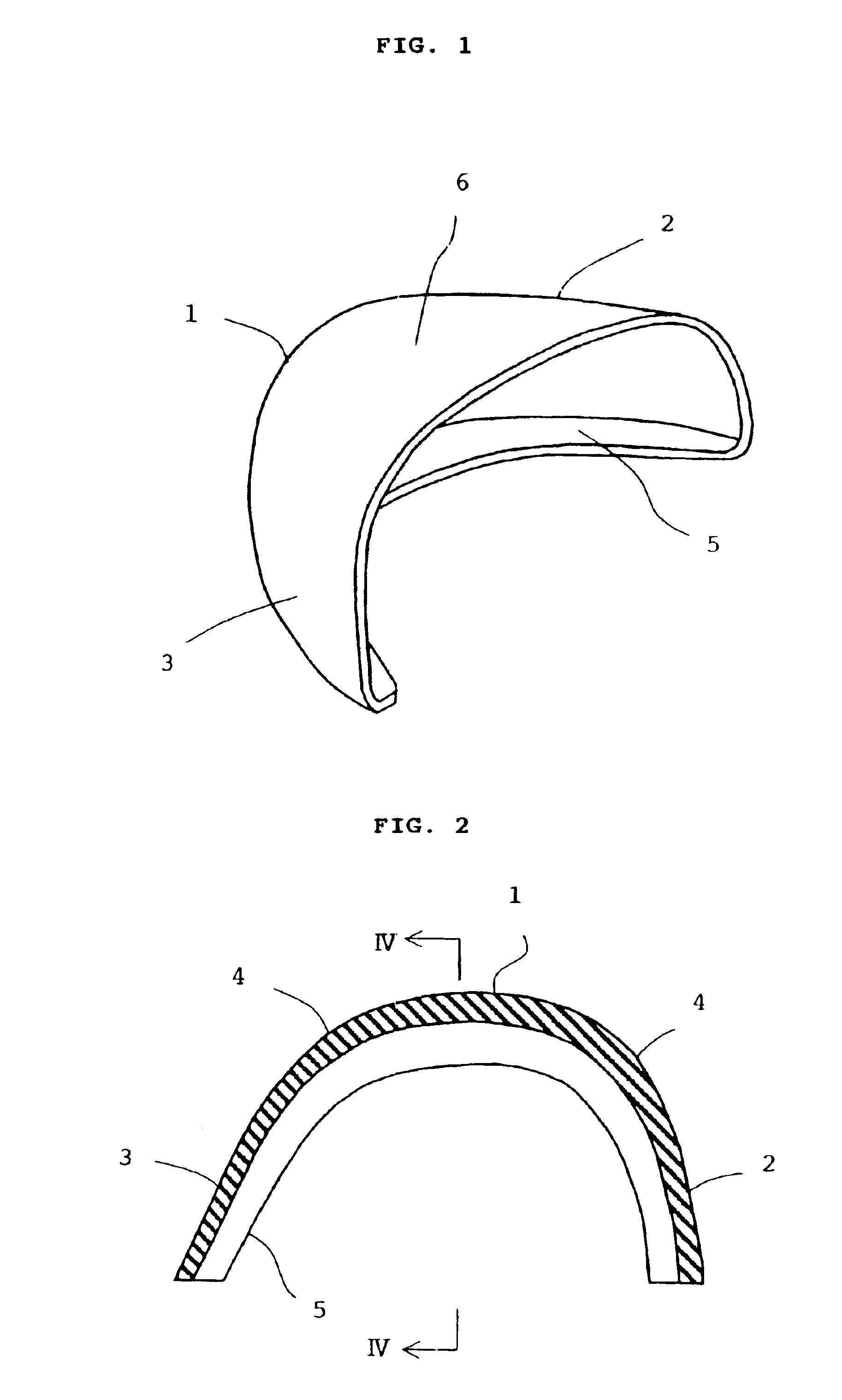 Resin safety shoe toe cap