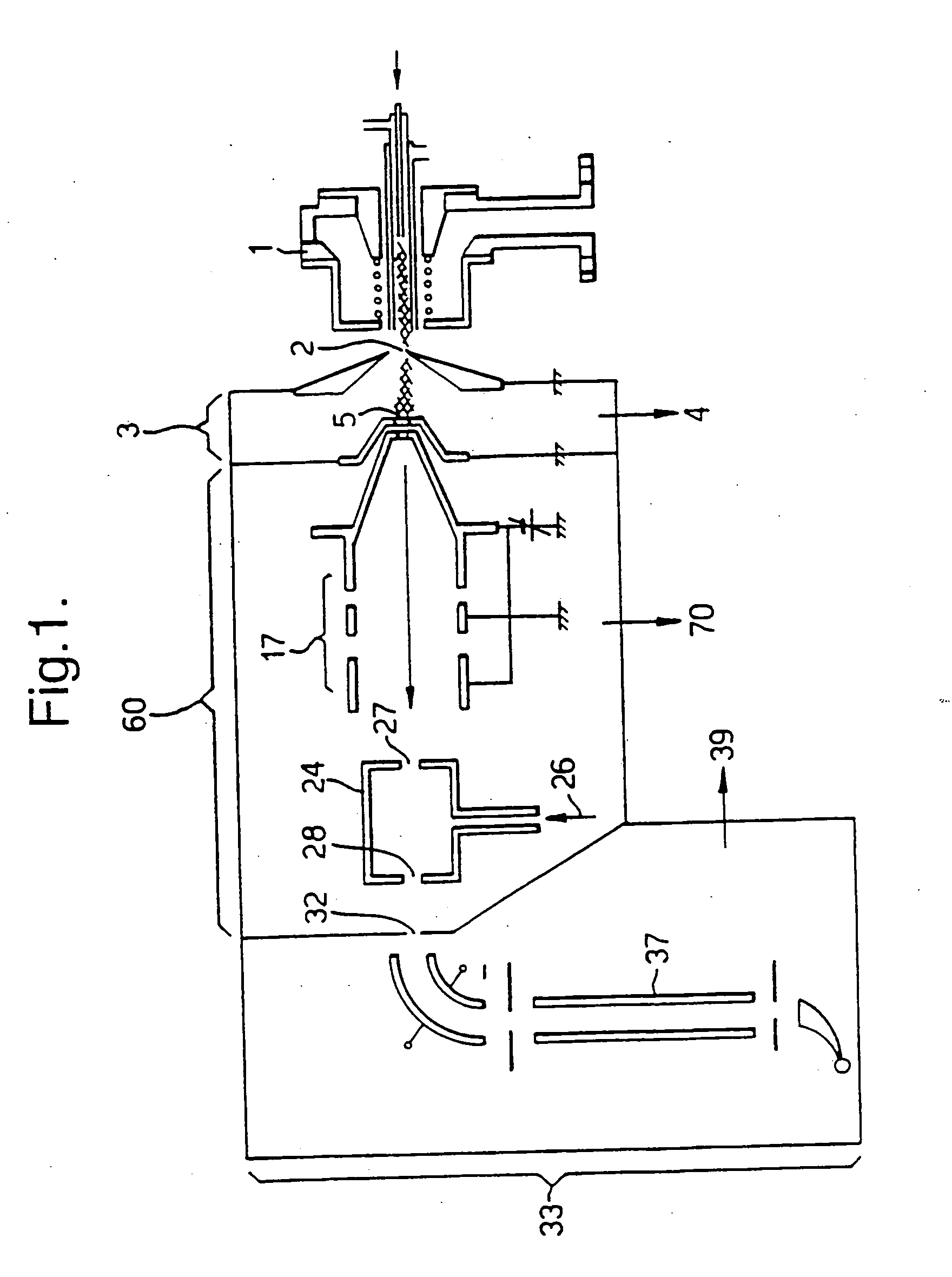 Means for removing unwanted ions from an ion transport system and mass spectrometer