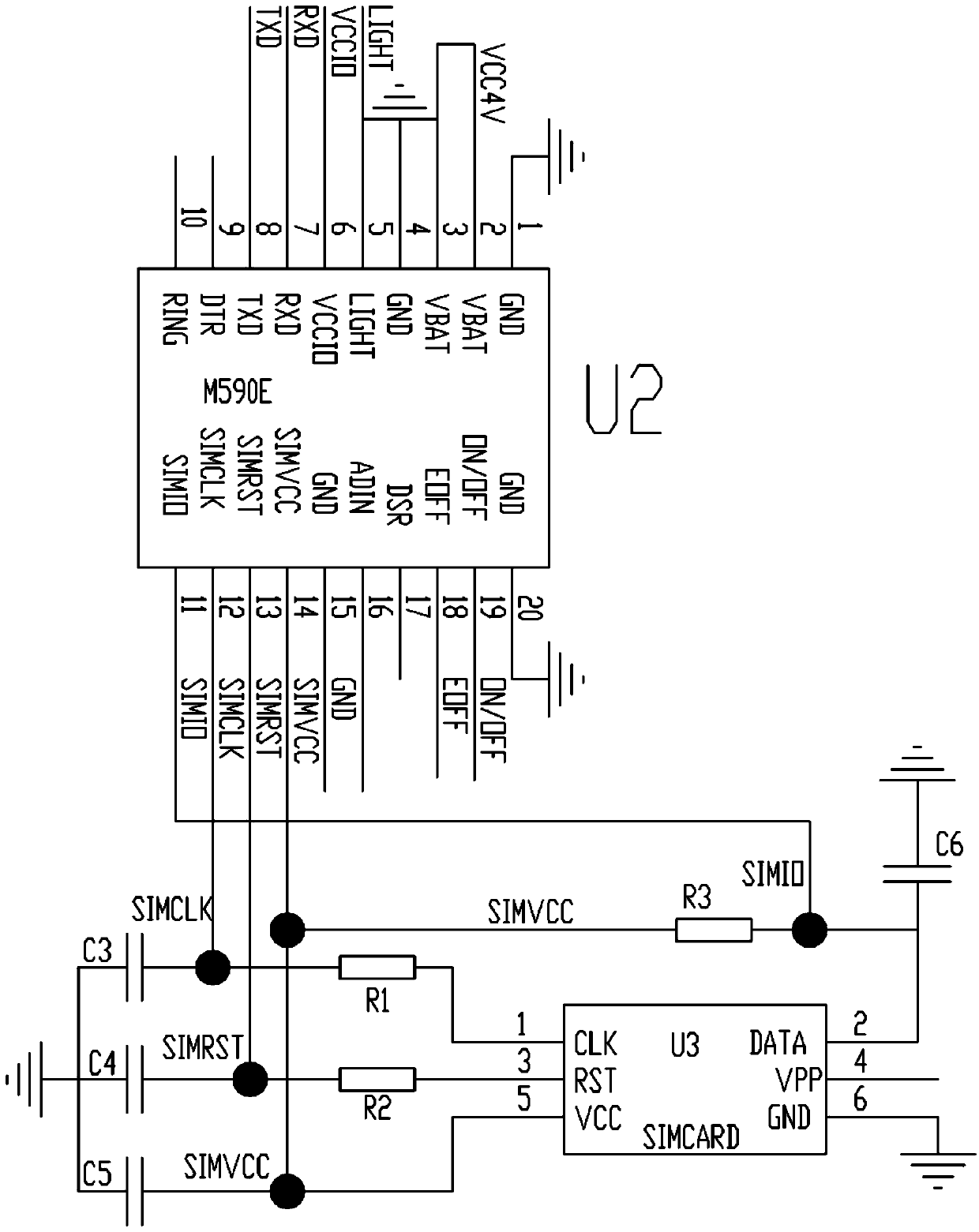 Voltage loop alarm for metering devices of transformer station