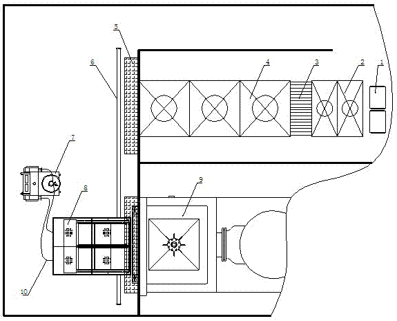 Method for automatically transferring material drug freeze-drying tray to freeze drier ply