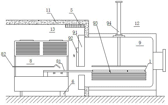 Method for automatically transferring material drug freeze-drying tray to freeze drier ply