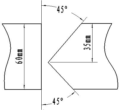 Submerged-arc welding root welding and back chipping process of thick plate with K-type groove