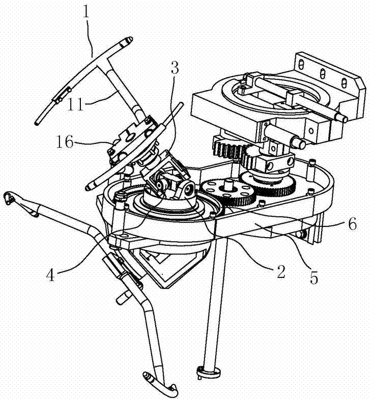 Paper bag creasing machine and tubular bag opening device thereof