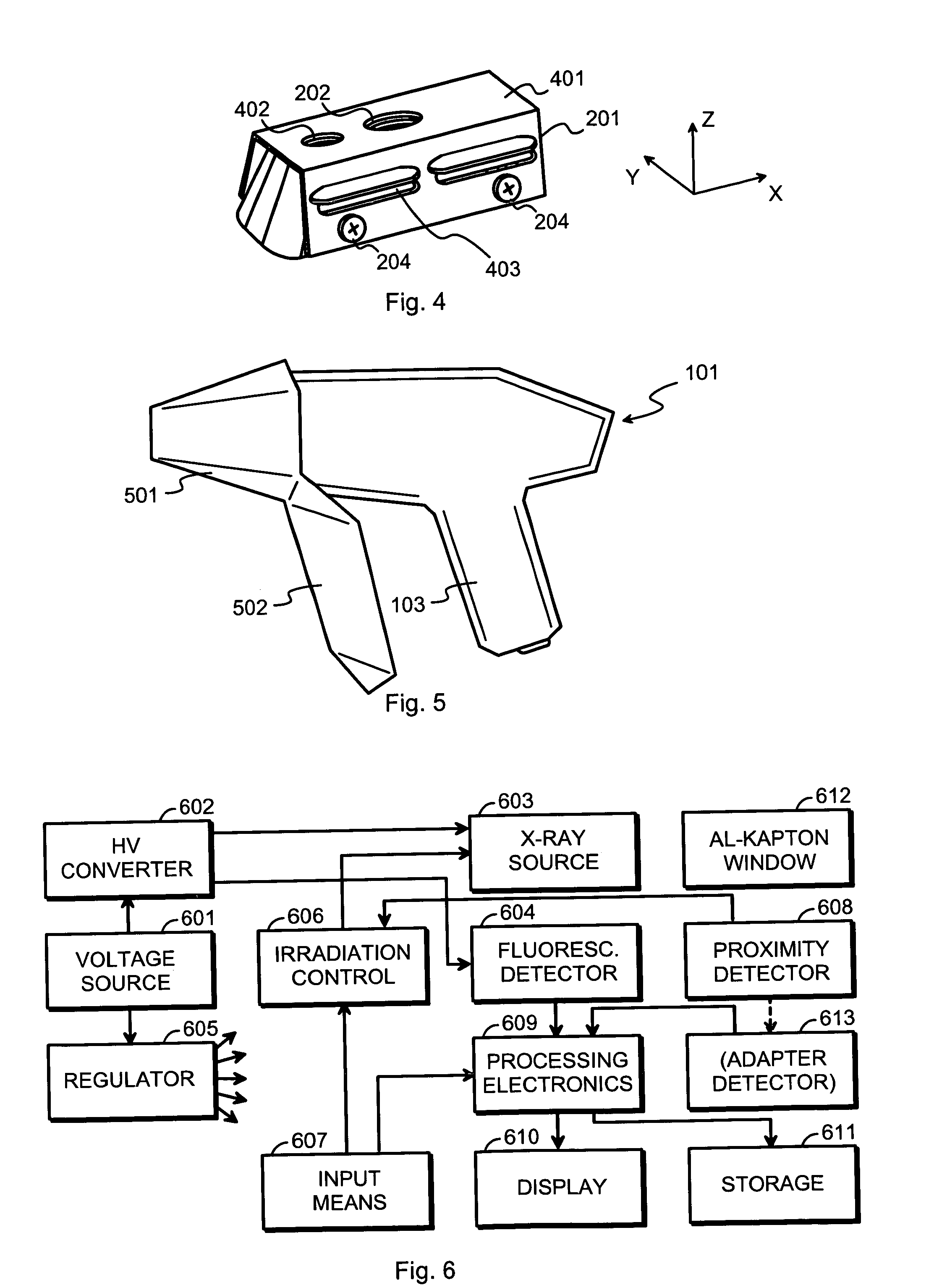 Adapter and analyzer device for performing X-ray fluorescence analysis on hot surfaces