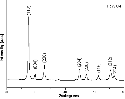 Preparation method of lead tungstate spindle-shaped crystals