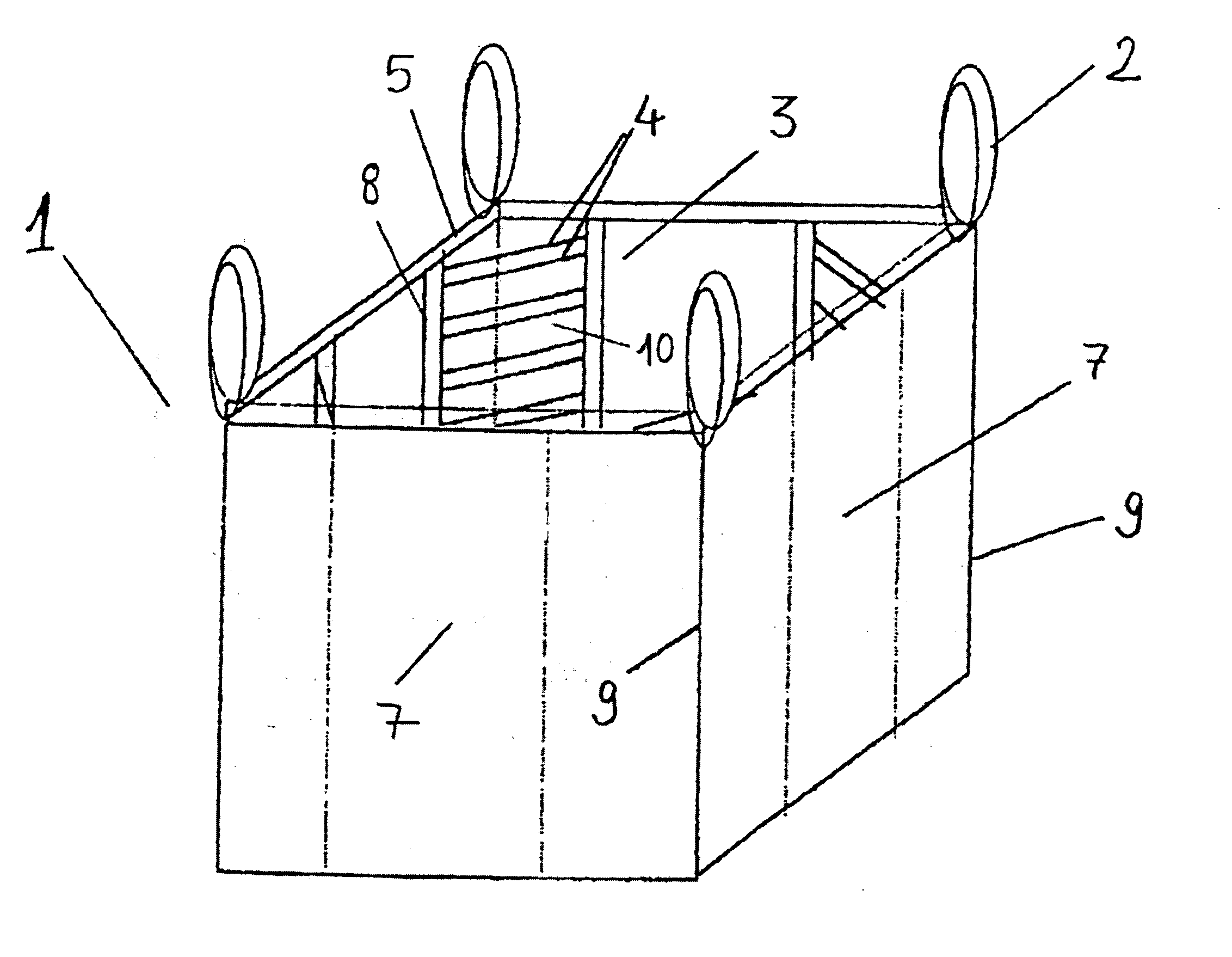 Net-based baffles for flexible intermediate bulk containers