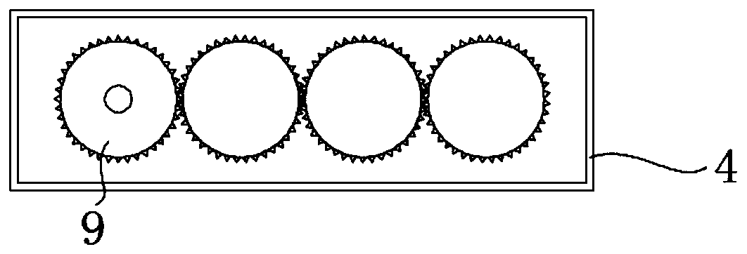 Crushing device for waste foamed plastic