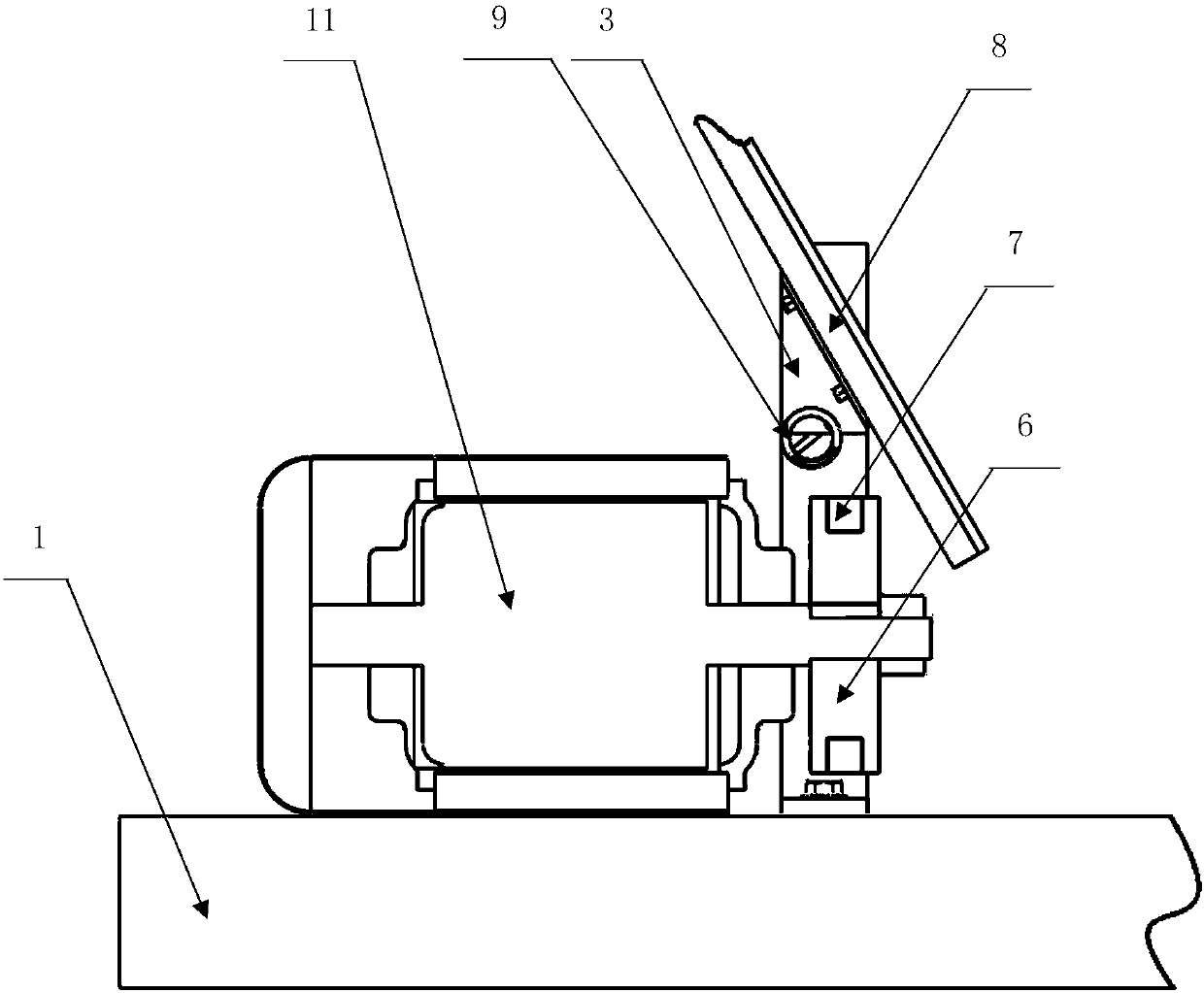 Shading device for vehicle-mounted pavement crack detection system based on flexible cover