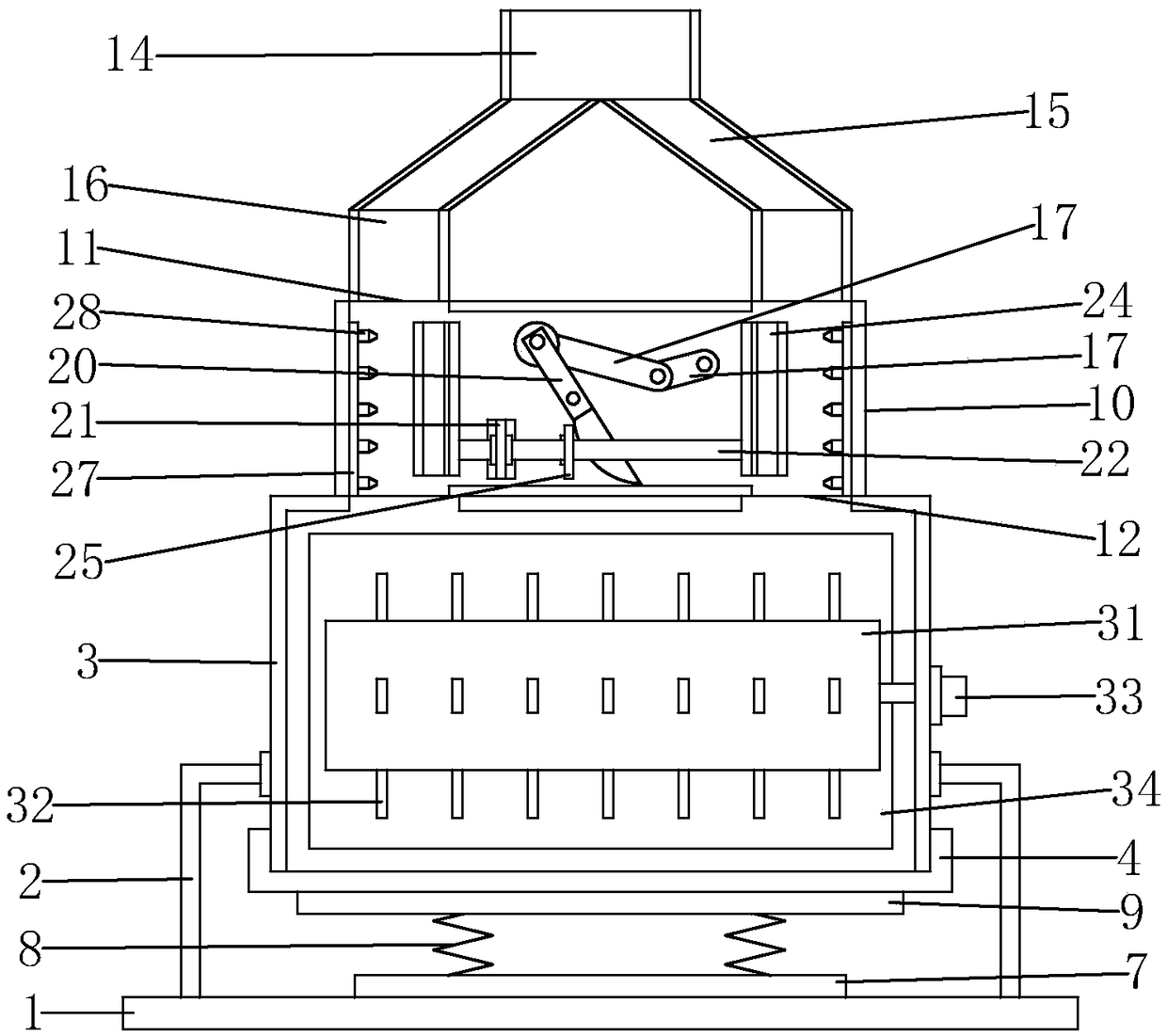 Device for recovering discarded packaging paperboard