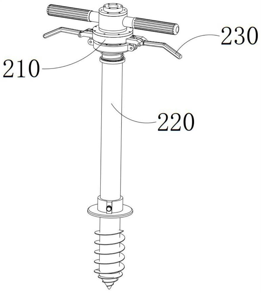 Single-plant fixed-point fertilizer burying machine for tea tree planting