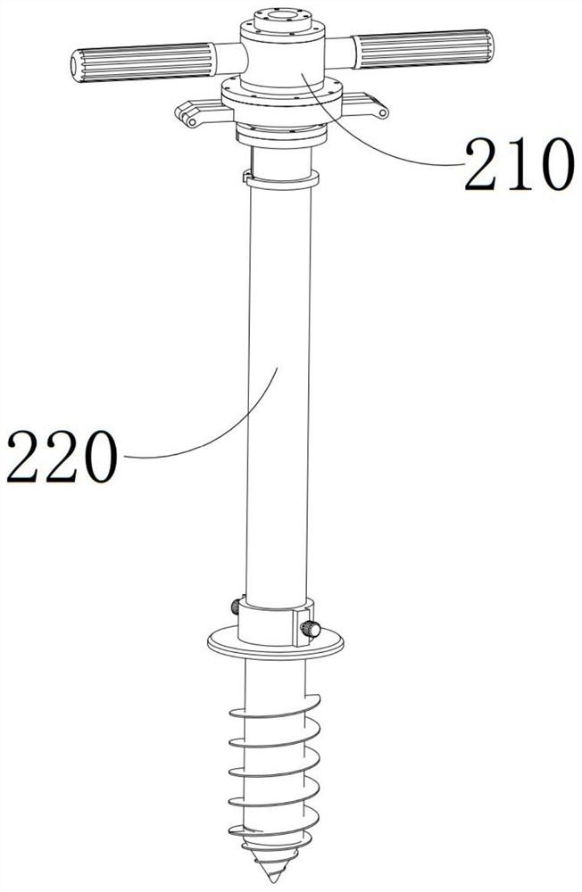 Single-plant fixed-point fertilizer burying machine for tea tree planting