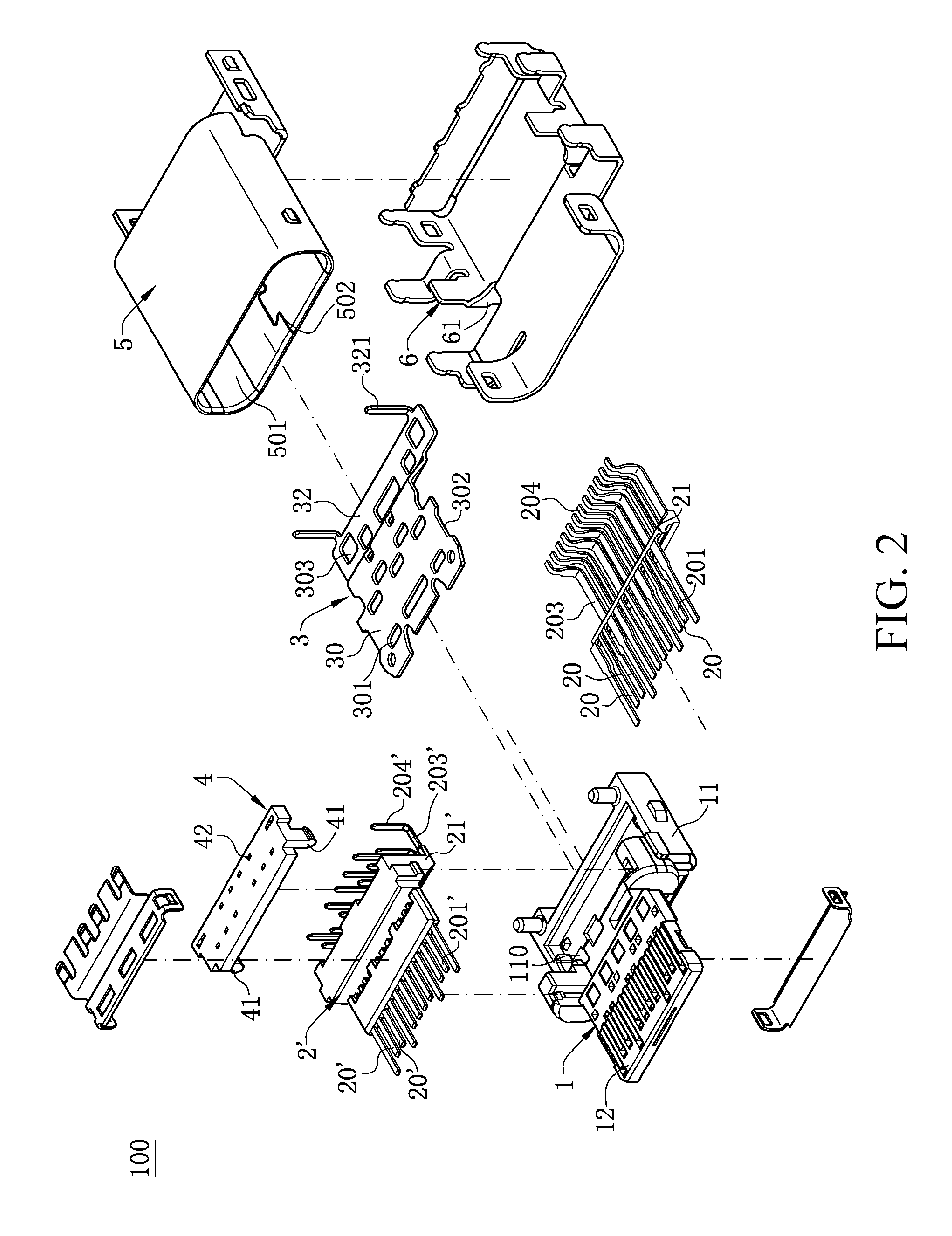 Electrical connector with a positioning member