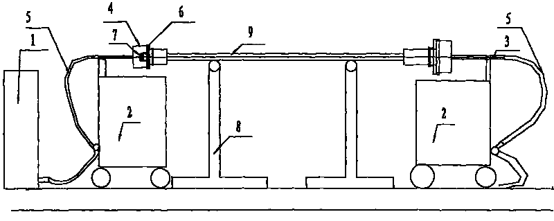 Closed circulating heating thermal phosphorization device and phosphorization method