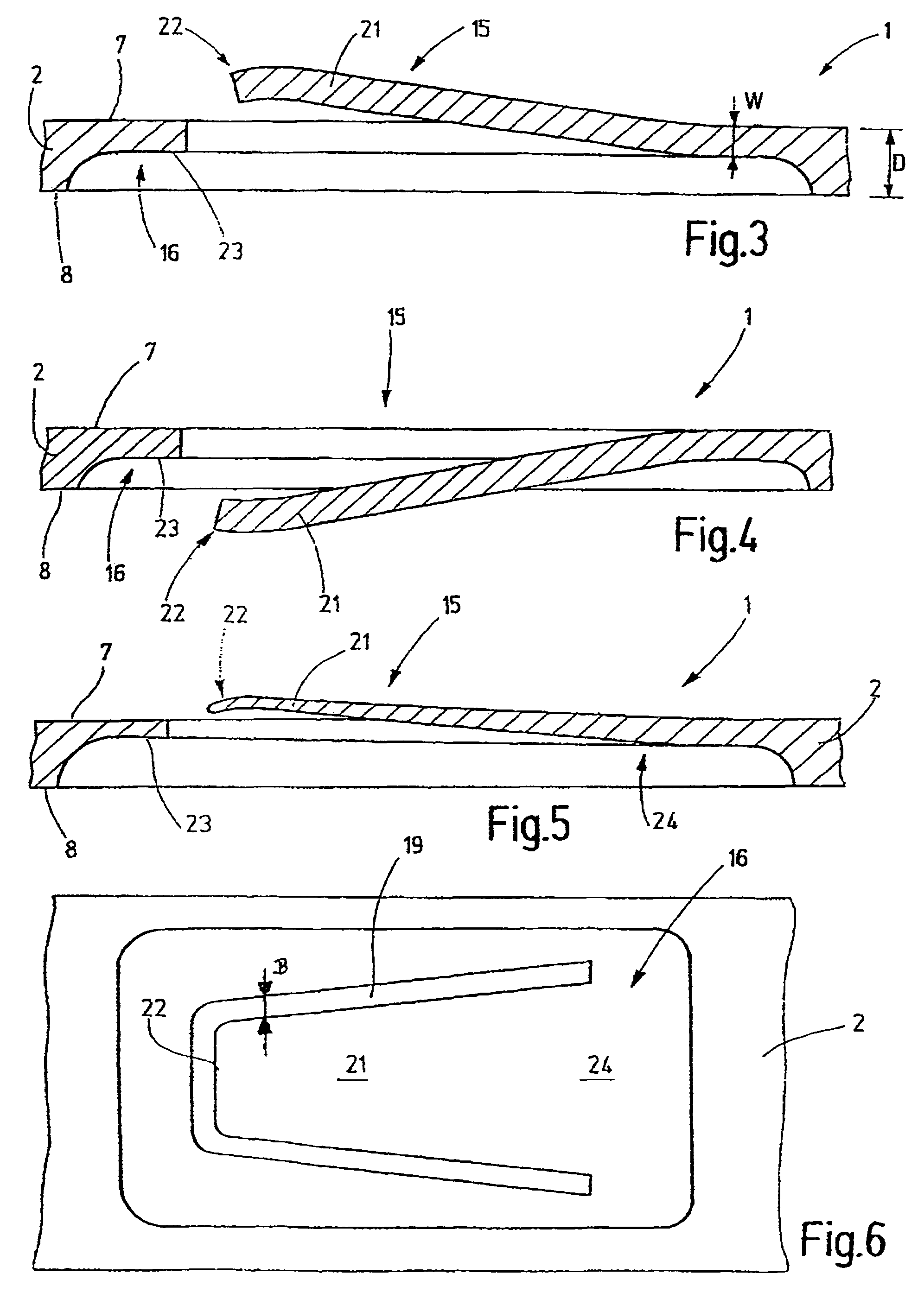 System component having a braking spring