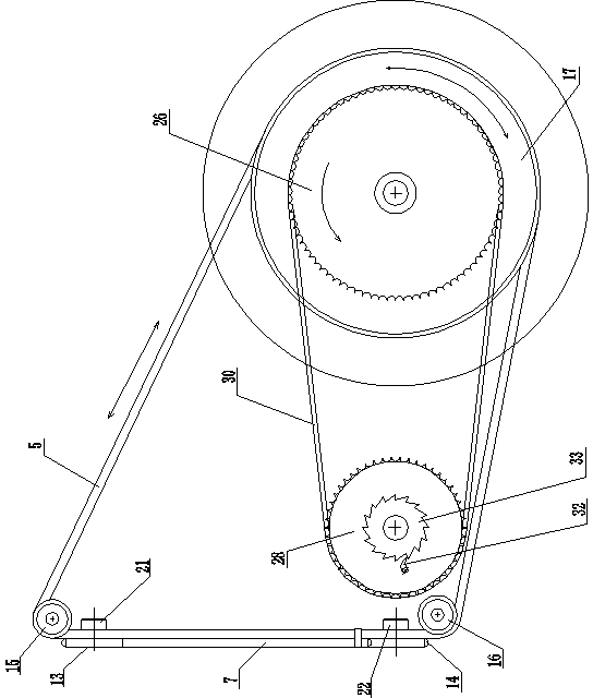 High-efficiency driving mechanism of bicycle