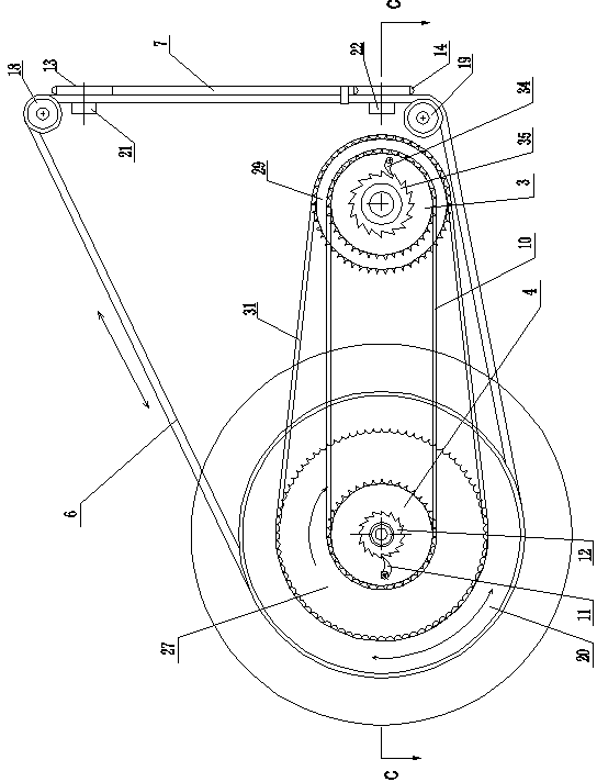 High-efficiency driving mechanism of bicycle