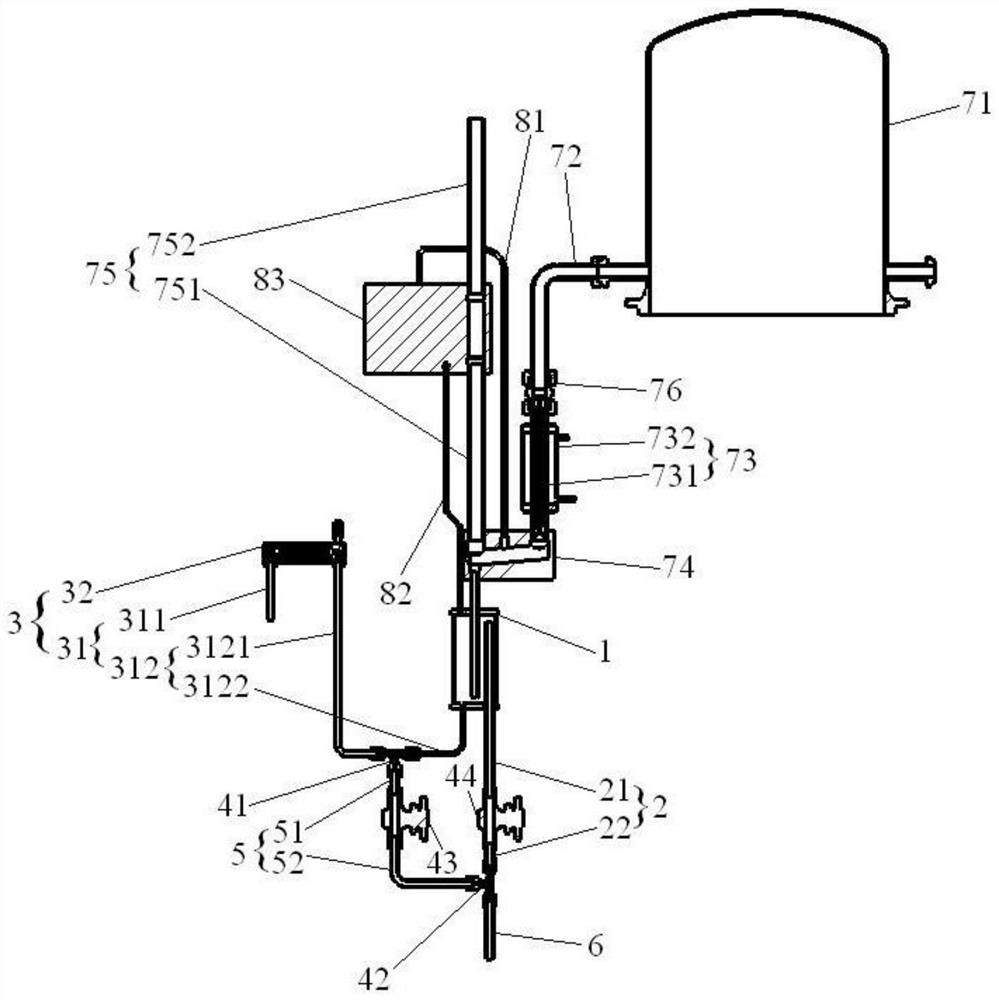 Pressure control device of semiconductor equipment and semiconductor equipment