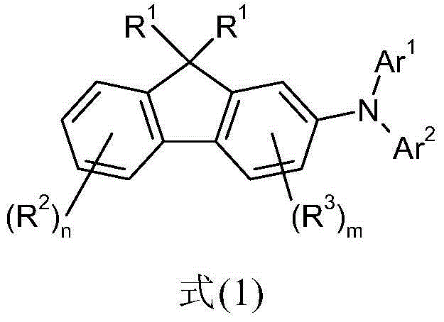 Derivatives of 2-diarylaminofluorene and organic electronic compounds containing them