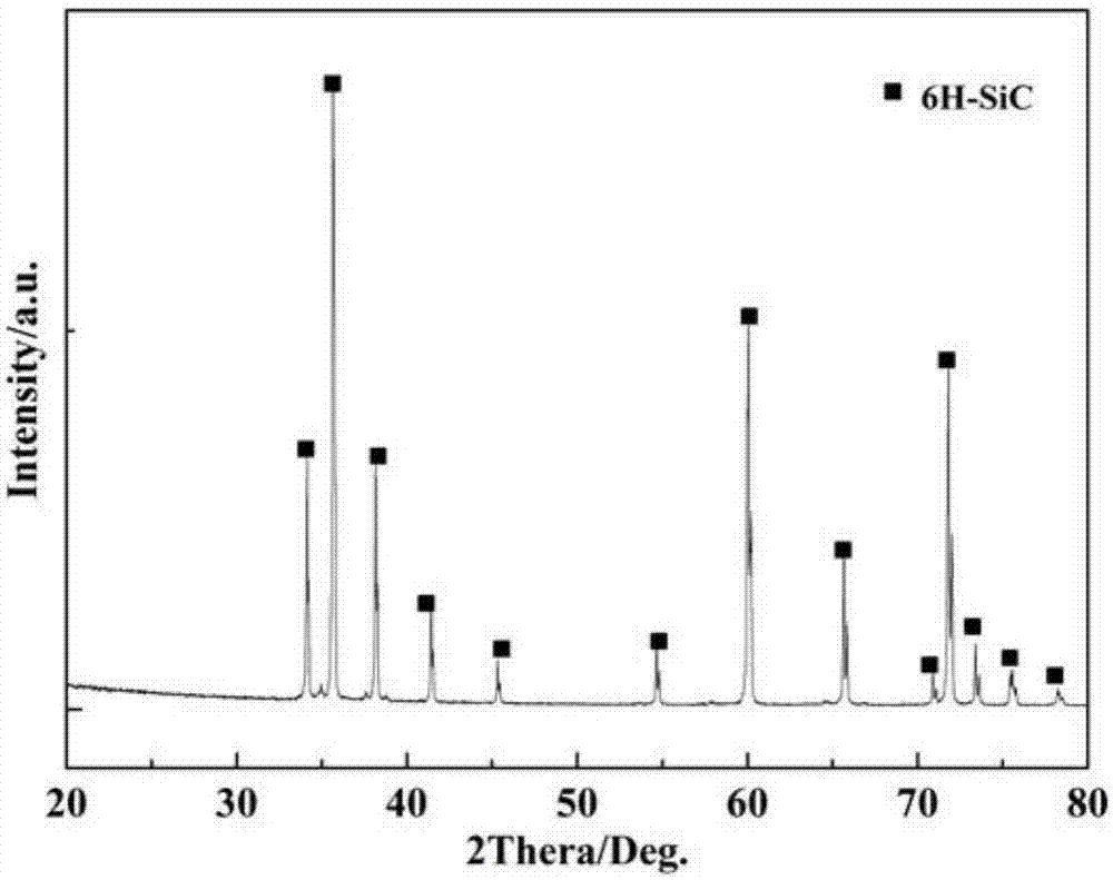 Method for preparing recrystallized silica carbide porous ceramic with gas-solid reaction method