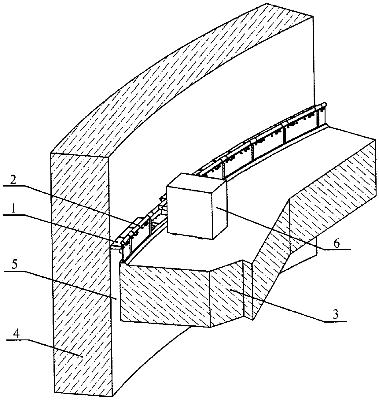 Containment building separation system at a nuclear power plant